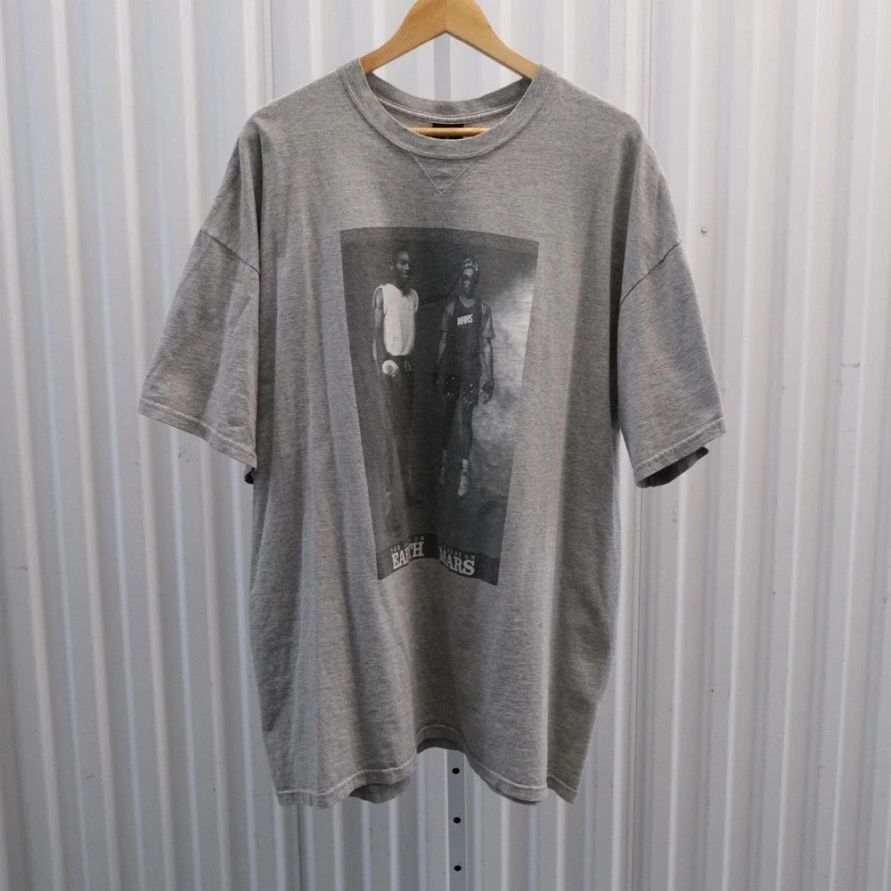 Vtg Air Jordan The Best on Earth The Best on Mars T-Shirt Mens XXL Gray